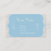 Modèle de carte de visite élégant (Dos)