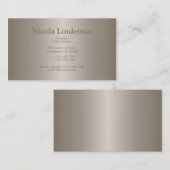 Modèle de carte de visite élegant Or poli (Devant / Derrière)