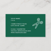 Modèle de carte de visite élégant pour tailleur et (Dos)