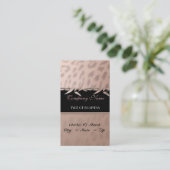 Modèle de carte de visite Empreinte de léopard élé (Debout devant)