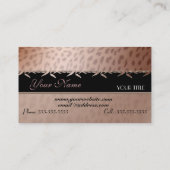 Modèle de carte de visite Empreinte de léopard élé (Dos)