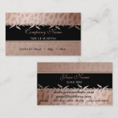 Modèle de carte de visite Empreinte de léopard élé (Devant / Derrière)