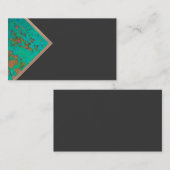 modèle de carte de visite en gras conception géomé (Devant / Derrière)