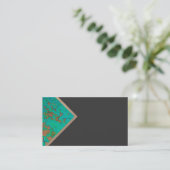 modèle de carte de visite en gras conception géomé (Debout devant)