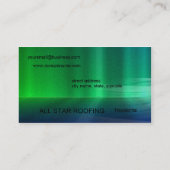 Modèle de carte de visite en métal vert (Dos)