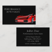 Modèle de carte de visite et de vente automatique (Devant / Derrière)