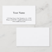 Modèle de carte de visite étanche (Devant / Derrière)