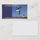Modèle de carte de visite Extreme Sports (Devant / Derrière)