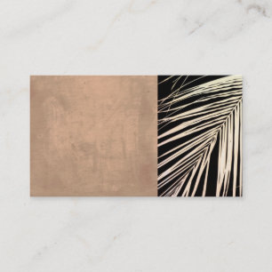 modèle de carte de visite feuille de palme photo o