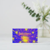 Modèle de carte de visite Firework (Debout devant)
