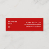 Modèle de carte de visite Firework skinny (Dos)