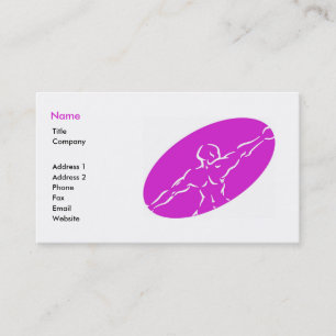 Modèle de carte de visite Fitness - magenta
