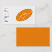 Modèle de carte de visite Fitness - Orange (Devant / Derrière)