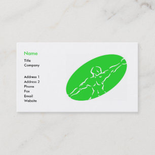 Modèle de carte de visite Fitness - vert