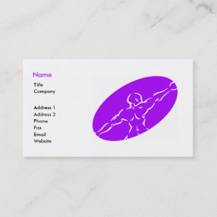 Modèle de carte de visite Fitness - violet