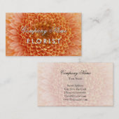 Modèle de carte de visite fleuriste avec photo à f (Devant / Derrière)
