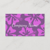 Modèle de carte de visite Floral Hibiscus (Devant)