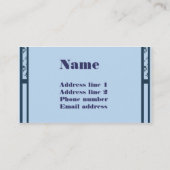 Modèle de carte de visite florale délicat (Dos)