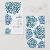 Modèle de carte de visite florale pour femmes mode (Devant / Derrière)