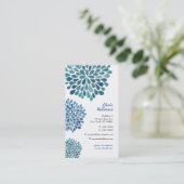 Modèle de carte de visite florale pour femmes mode (Debout devant)