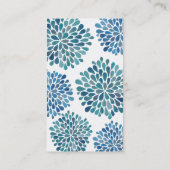 Modèle de carte de visite florale pour femmes mode (Dos)