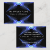 Modèle de carte de visite futuriste Hi Tech (Devant / Derrière)