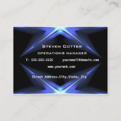 Modèle de carte de visite futuriste Hi Tech (Dos)