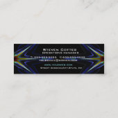 Modèle de carte de visite futuriste Hi Tech (Dos)