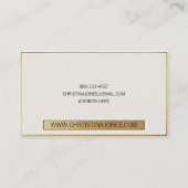 ← Modèle de carte de visite géométrique chic (Dos)