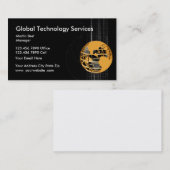 Modèle de carte de visite globale des services de (Devant / Derrière)