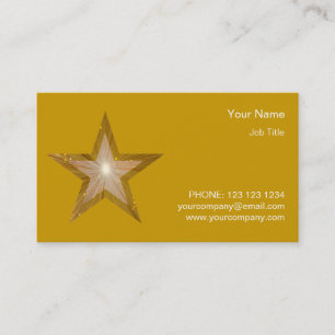 Modèle de carte de visite Gold Star