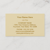 Modèle de carte de visite Gold Star (Dos)