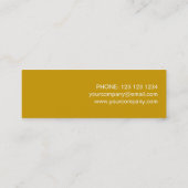 Modèle de carte de visite Gold Star maigre or (Dos)