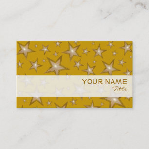 Modèle de carte de visite Gold Stars