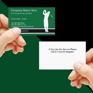 Modèle de carte de visite Golf