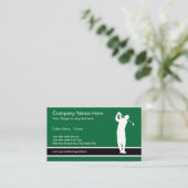 Modèle de carte de visite Golf (Debout devant)