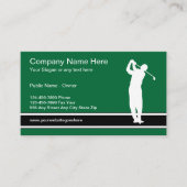 Modèle de carte de visite Golf (Devant)