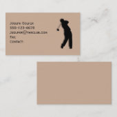 Modèle de carte de visite Golfer Tan (Devant / Derrière)
