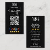 Modèle de carte de visite Google Review (Devant / Derrière)