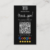 Modèle de carte de visite Google Review (Devant)