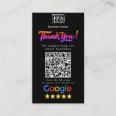 Modèle de carte de visite Google Review (Devant)