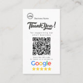 Modèle de carte de visite Google Review (Devant)