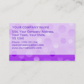 Modèle de carte de visite Graphe Fizz (Dos)