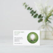 Modèle de carte de visite Green Energy moderne (Debout devant)