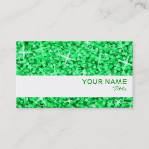 Modèle de carte de visite Grille blanche Glitz