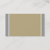 modèle de carte de visite gris et taupe (Dos)