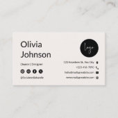 Modèle de carte de visite imprimable Boho (Devant)