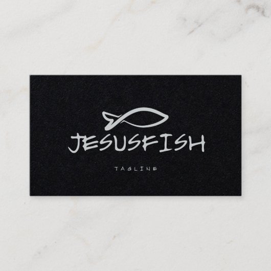 Modèle de carte de visite Jesus FISH (Devant)