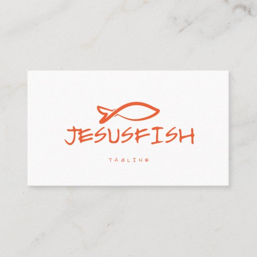Modèle de carte de visite Jesus FISH (Devant)