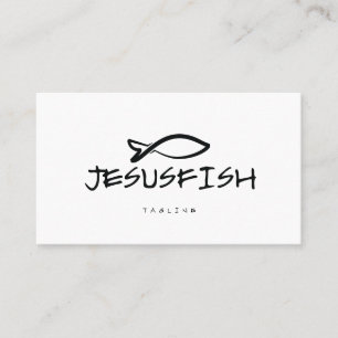 Modèle de carte de visite Jesus FISH